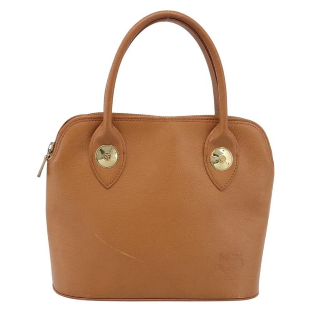 MCM Vintage Leather Brown Leather Handbag